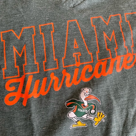 Miami Hurricanes green T-shirt - Womens Medium - Picture 2 of 4